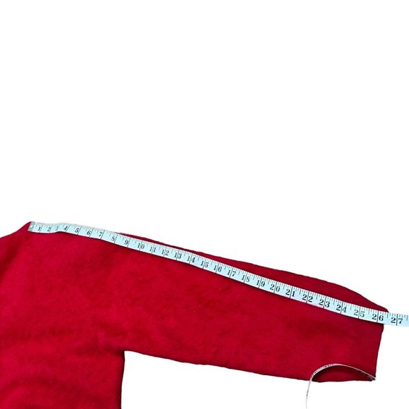 Vintage Parkhurst Red Buttoned Angora Rabbit Hair Cardigan Sweater Women's Sz M‎ - Picture 8 of 12